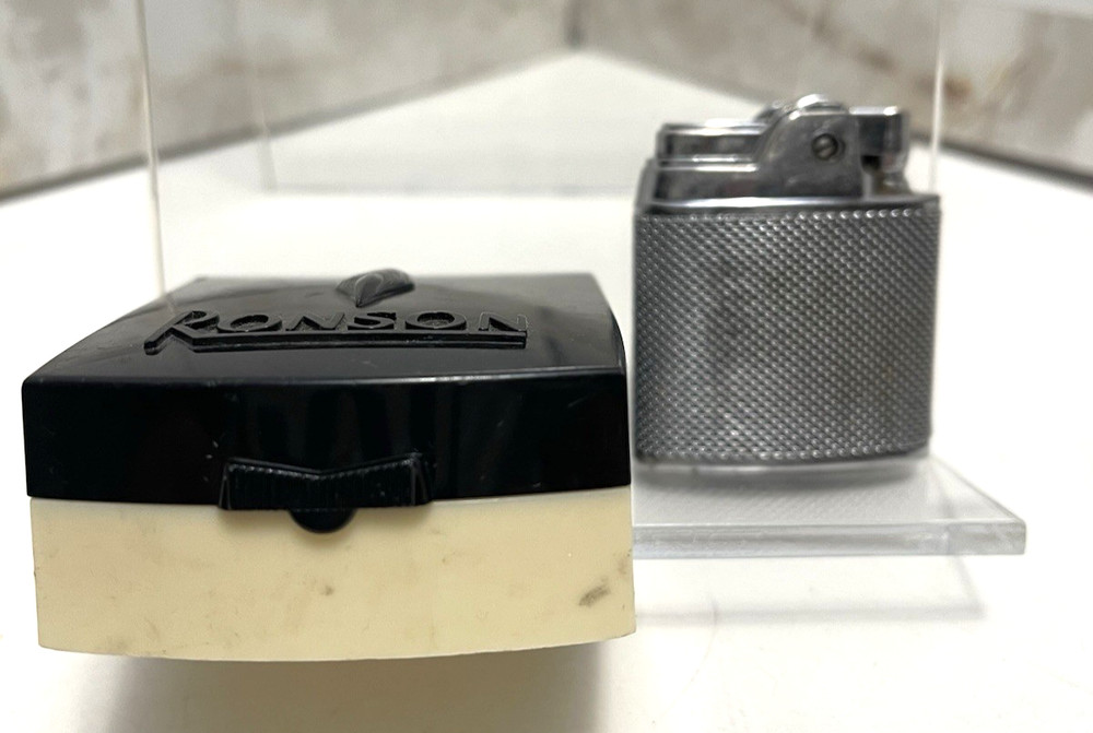 RONSON SPORT CIGARETTE LIGHTER WITH CASE US MADE