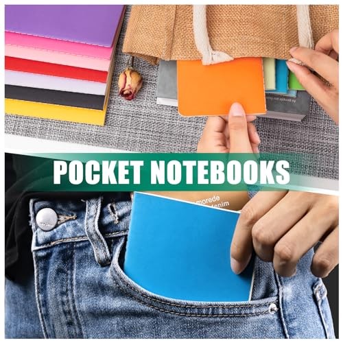 Small Lined Notebooks Bulk Packs Mini Journal Pocket Notepads Set Colorful 60