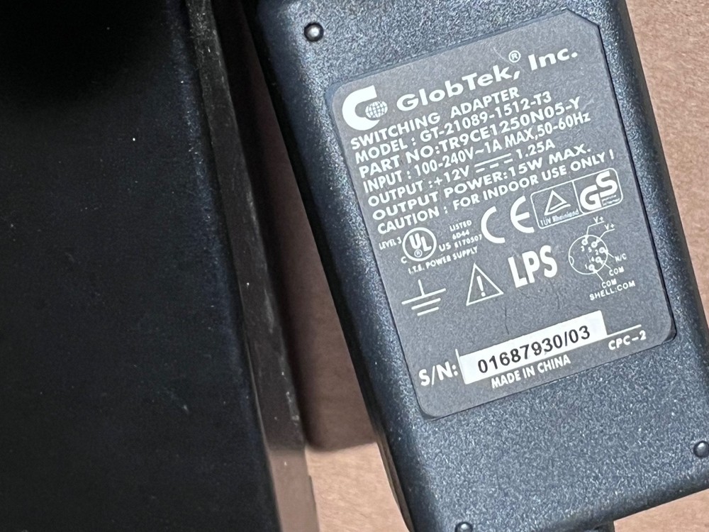 Motorola L3208A Digital Junction Box Controller GlobTek AC Adapter Cable