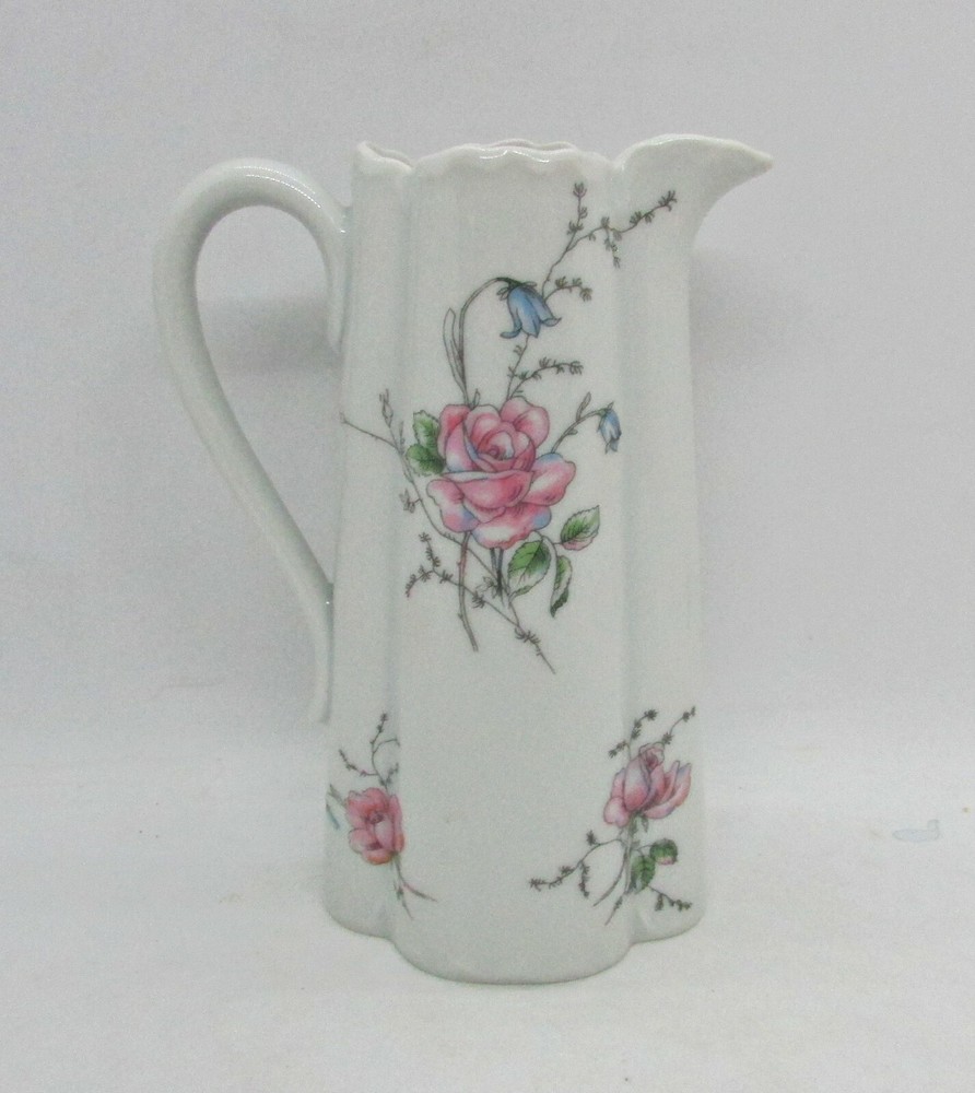 Haviland 'Pink Spray' Syrup Pitcher