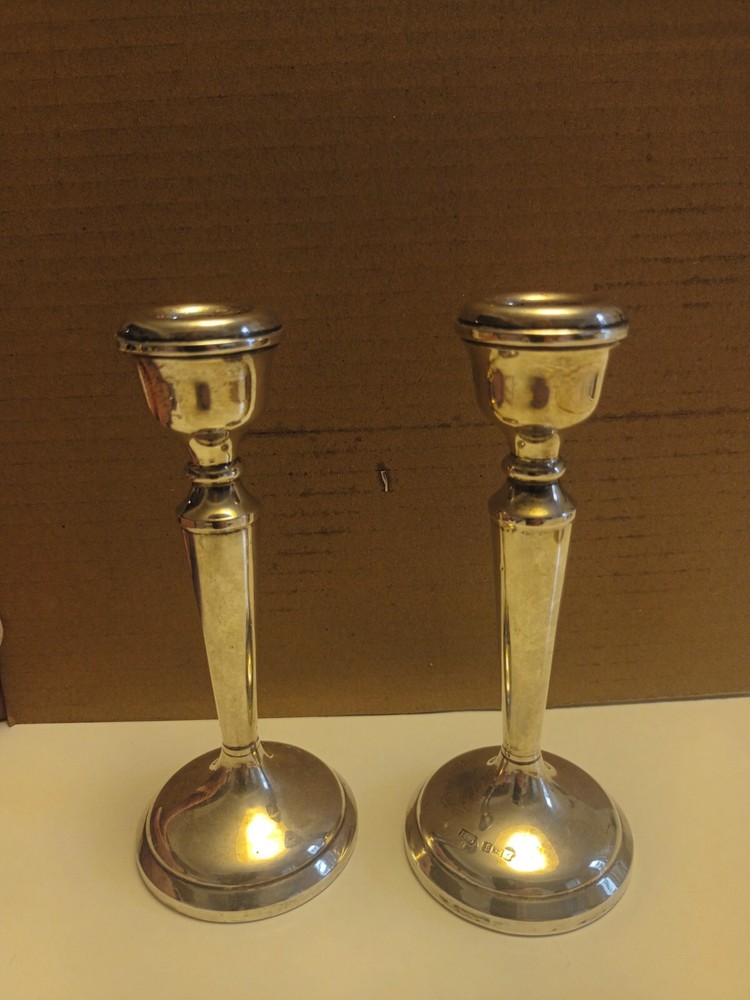 VIntage england sterling silver candel candlestiks