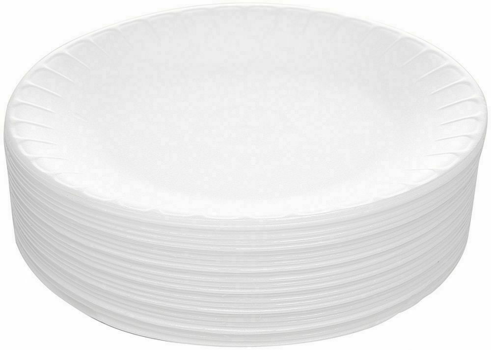 High Quality Polystyrene Disposable Foam plates 10" Wedding Parties BBQ Plate
