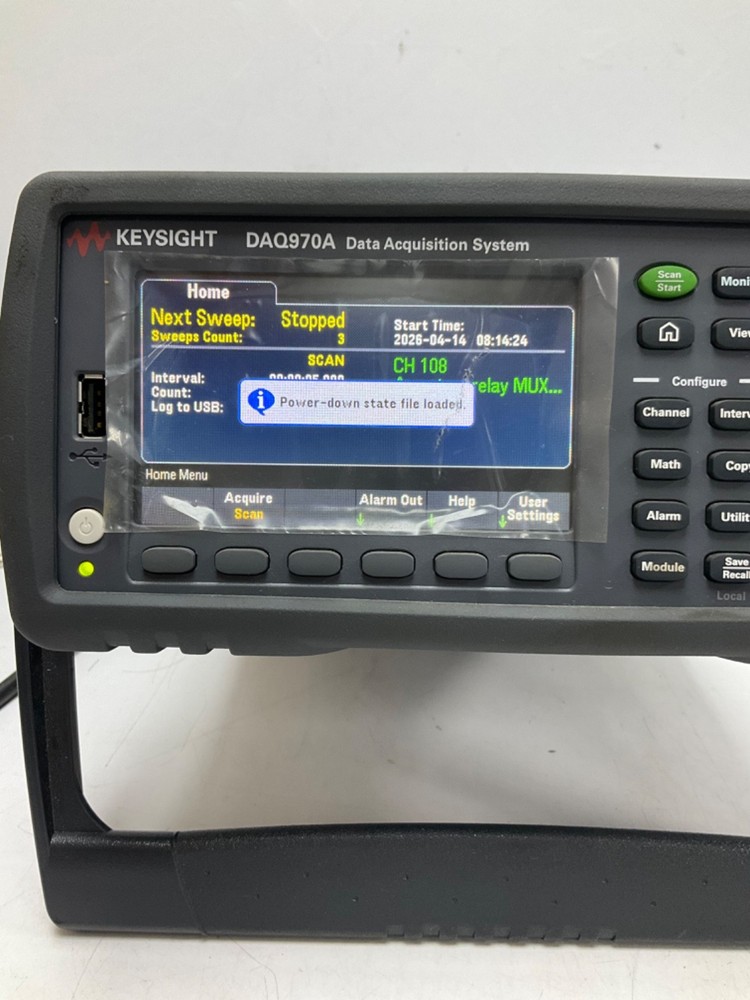 KEYSIGHT TECHNOLOGIES DAQ970A DATA ACQUISITION SYSTEM W/KEYSIGHT DAQM901A MODULE