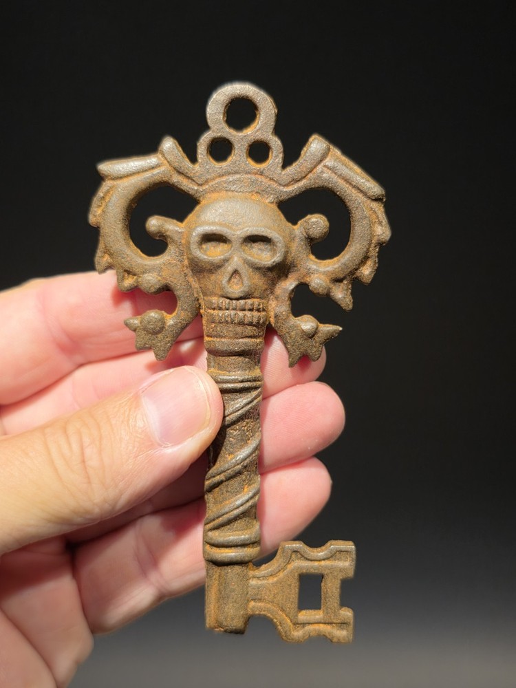 Large Iron Key Antique Vintage Style