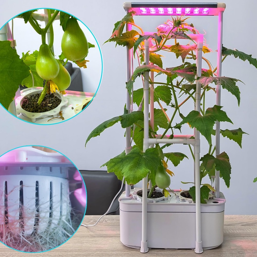 Hydroponics Growing System Kit With Trellissmart Hydroponic Gardening System Wit
