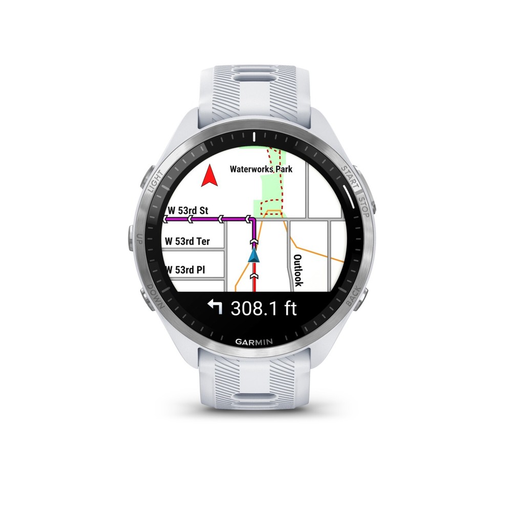Garmin Forerunner 965 GPS Running Smartwatch AMOLED White Titanium