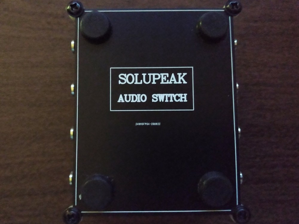 Solupeak 8 In 1 Rotary Audio Switch, New No Box.