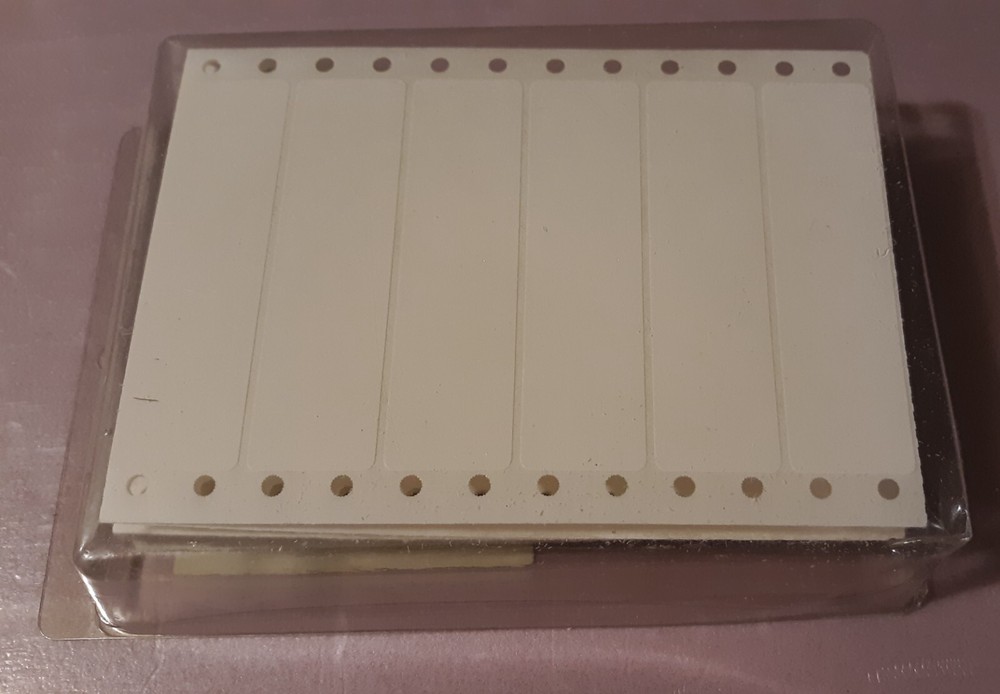 Dennison PRES-a-ply address envelope/Floppy Disk Diskette Label continuous Apple