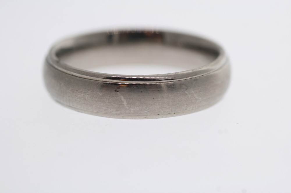 Triton Titanium Brushed Domed 6mm Band Ring