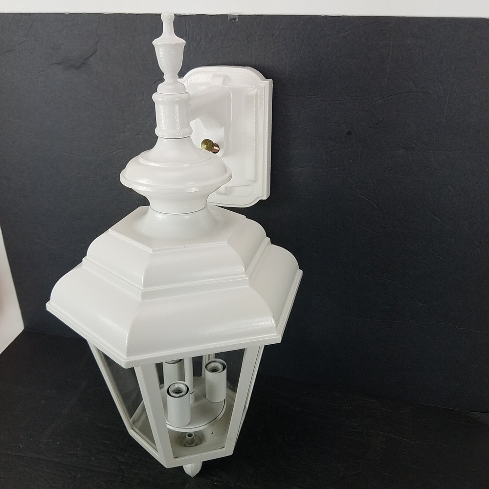 Melissa 3 Light Outdoor Lantern Wall Mount Aluminum White