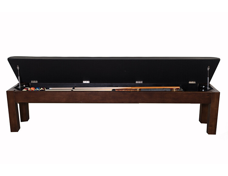 Hamilton Pool Table 8' w/ Dining Top Conversion & 2 Matching Benches FREE Ship