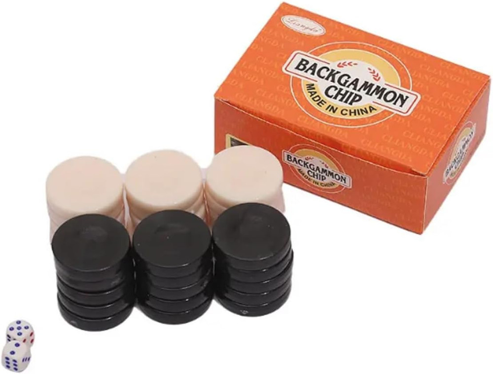 30 Pieces Backgammon Checkers Replacement Set Checker Board Games Playing Game C