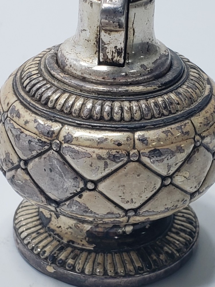 Vintage 1950’s Mid-Century Ronson Gloria Quilted Pattern Table Lighter Untested