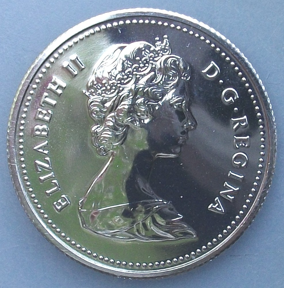 1981 CANADA "PROOF-LIKE" 25 CENT - KM74 pywqwt