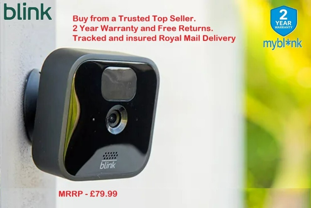 3 x Blink Outdoor Waterproof Add-On Security Cameras + Sync Module