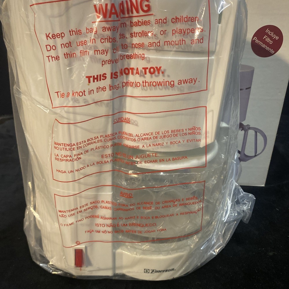 Emerson 12 Cup Automatic Drip Coffee Maker NOS UNUSED