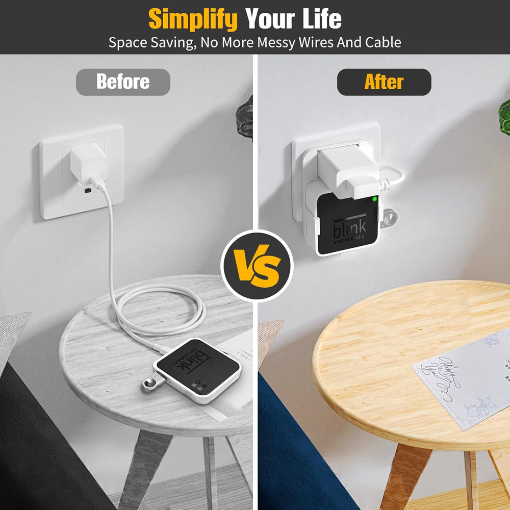 256GB USB Flash Drive, Outlet Wall Mount Holder for Blink Sync Module 2, Module