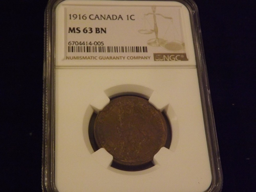 1916   1C         Canada      NGC     MS 63