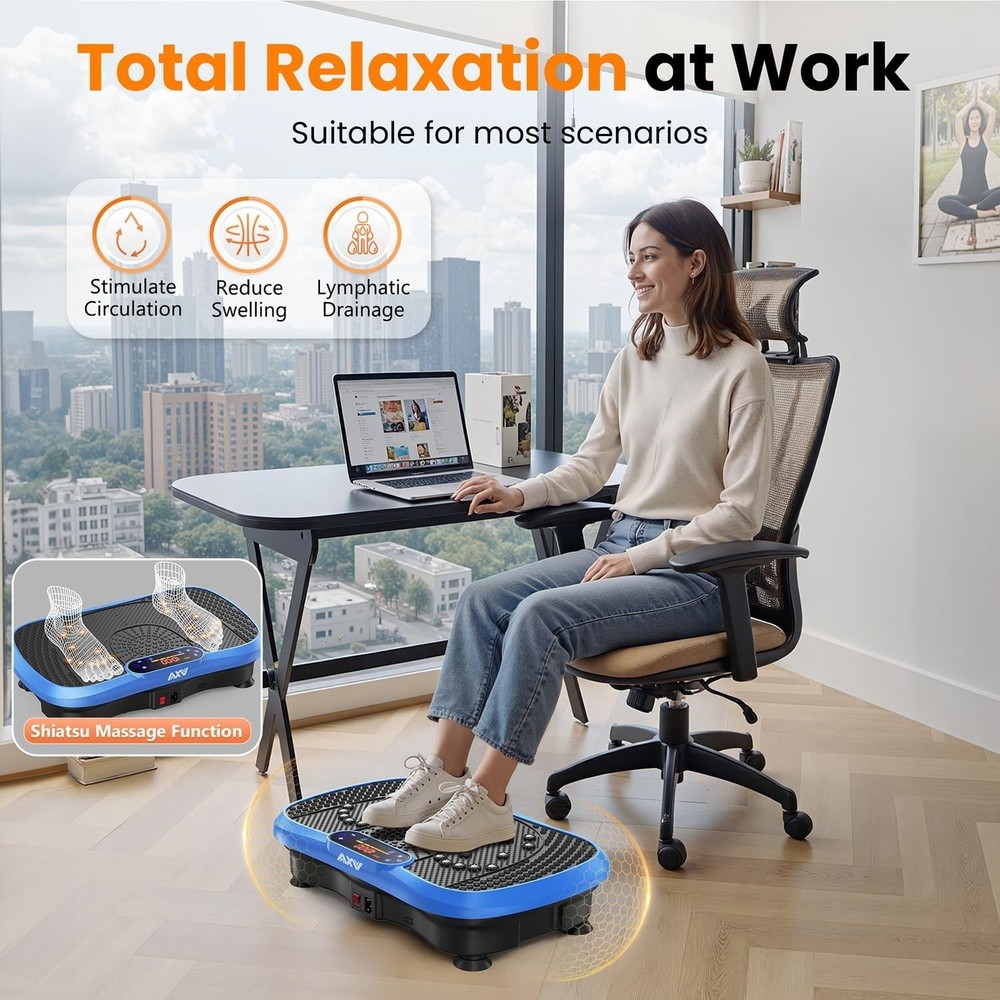 AXV Body Shaker: Bluetooth-Enabled Vibration Platform for Quick Workouts