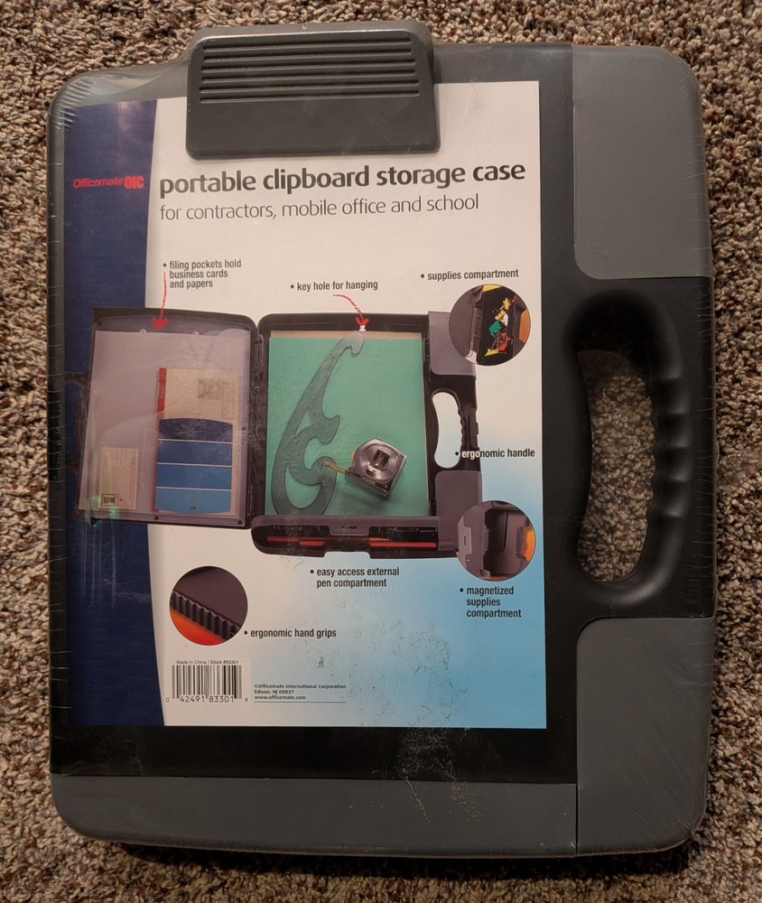 Officemate Portable Clipboard Storage Case