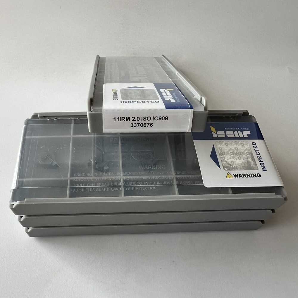 ISCAR / 11IRM2.0ISO IC908 / Industrial indexable carbide inserts 5 Pcs