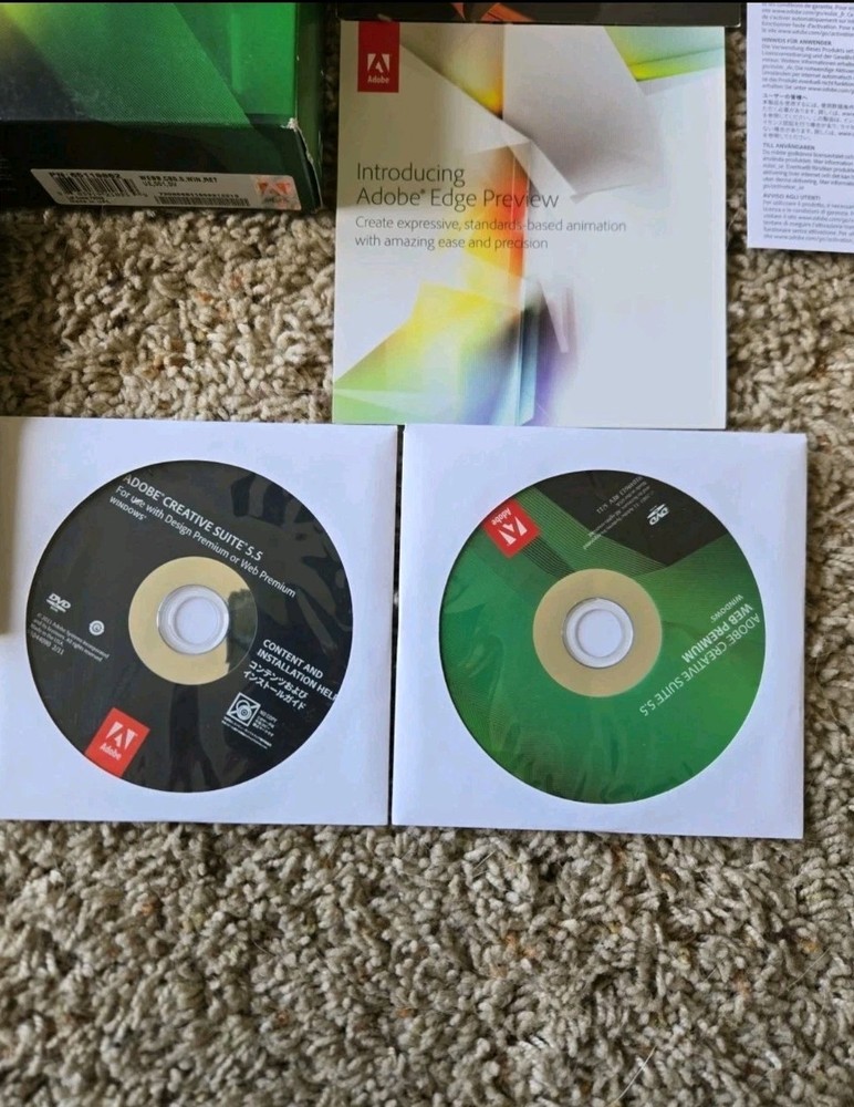 Adobe Creative Suite 5.5 CS5.5 WEB Premium For Windows Full Retail Box