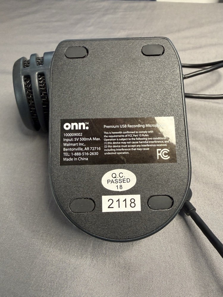 Onn. Surf USB Podcast Microphone- PC & Mac