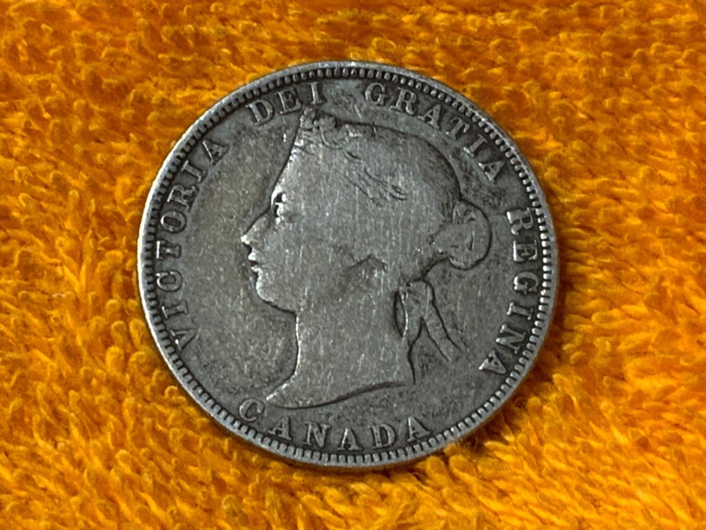 1870 Canada 25 Cent Coin