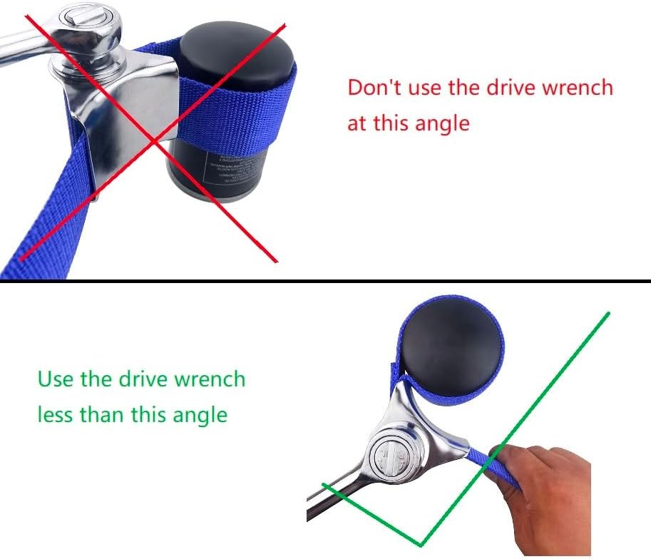 Adjustable Strap Wrench Oil Filter Removal Tool