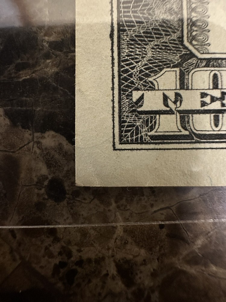 1990 $10 BILL MISCUT ERROR RARE
