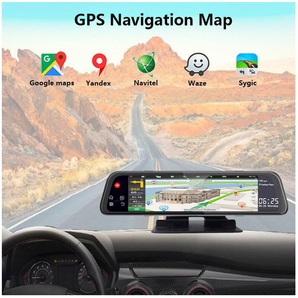 4G Android 8.1 Dashboard car DVR Video Recorder GPS Navigation wifi Dash camera