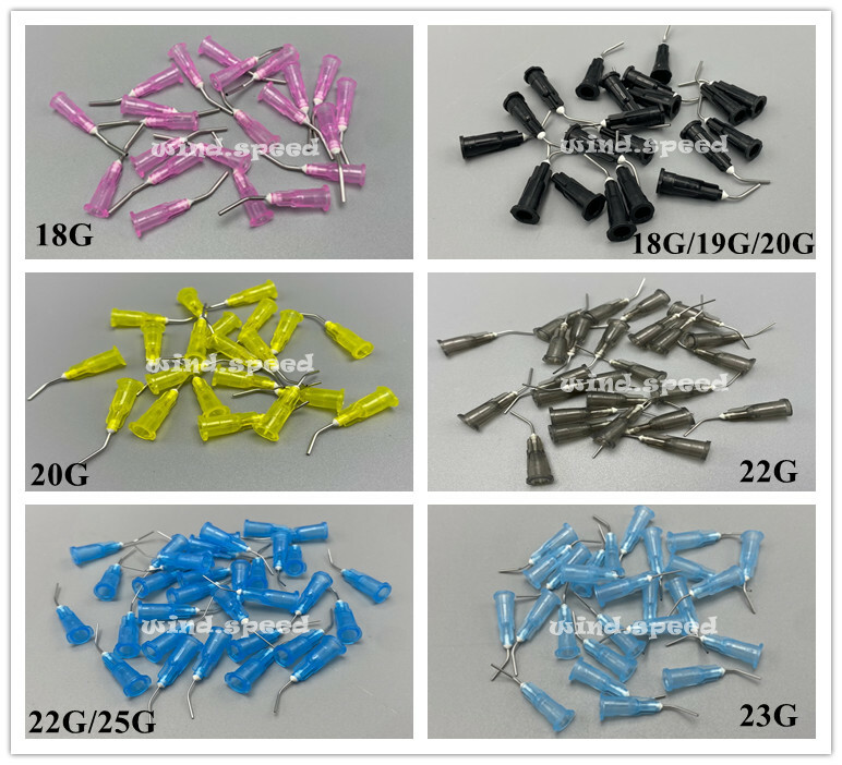 Dental Acid Etch Flow tip Prebent Needle for Irrigation Dispensing Syringe Tips