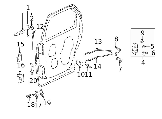 Genuine GM Upper Hinge 15814264