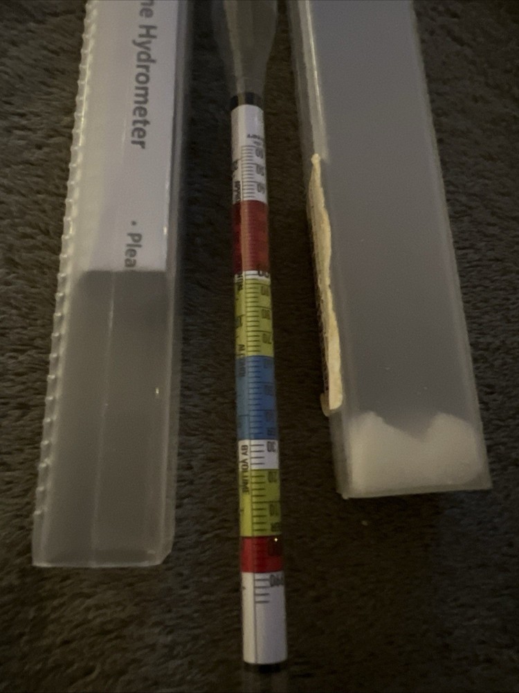 2 Triple Scale Beer Wine Precision Hydrometer Specific Gravity Brix Balling Case