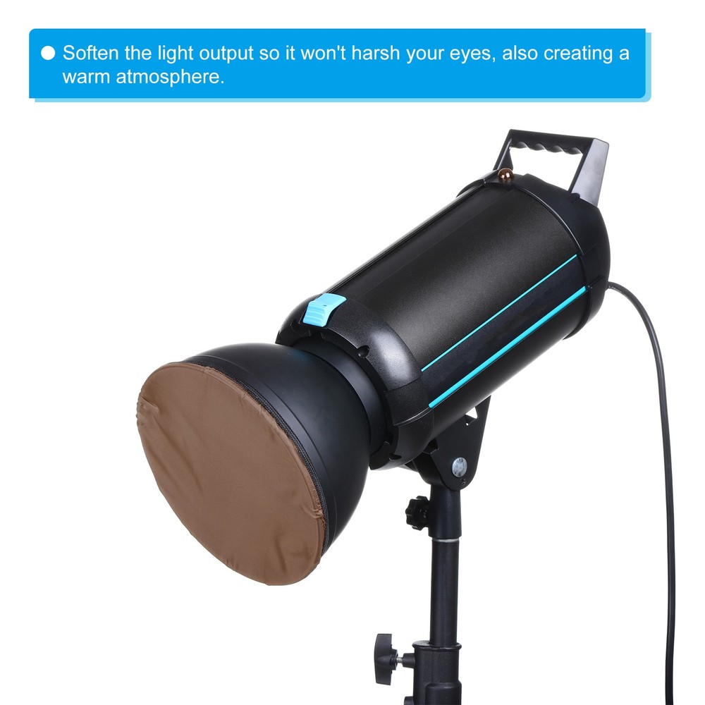 7" 18cm soft diffuser lamp cover, 2pcs diffuser cloth, brown