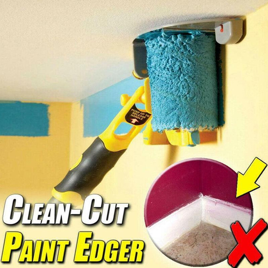 Multifunctional Clean-Cut Paint Edger Roller Brush Safe Tool for Wall Ceiling US