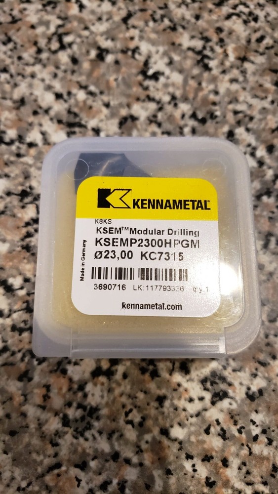 KENNAMETAL KSEM2300HPGM KC7315 MODULAR DRILL CARBIDE INSERT