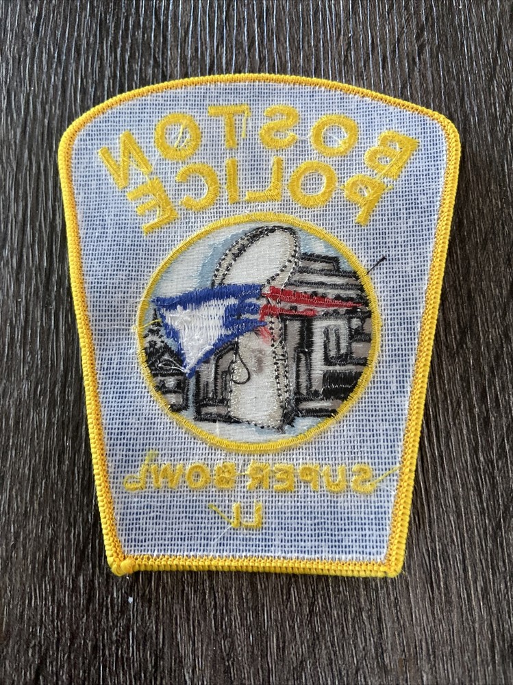 Boston Police Super Bowl Patch