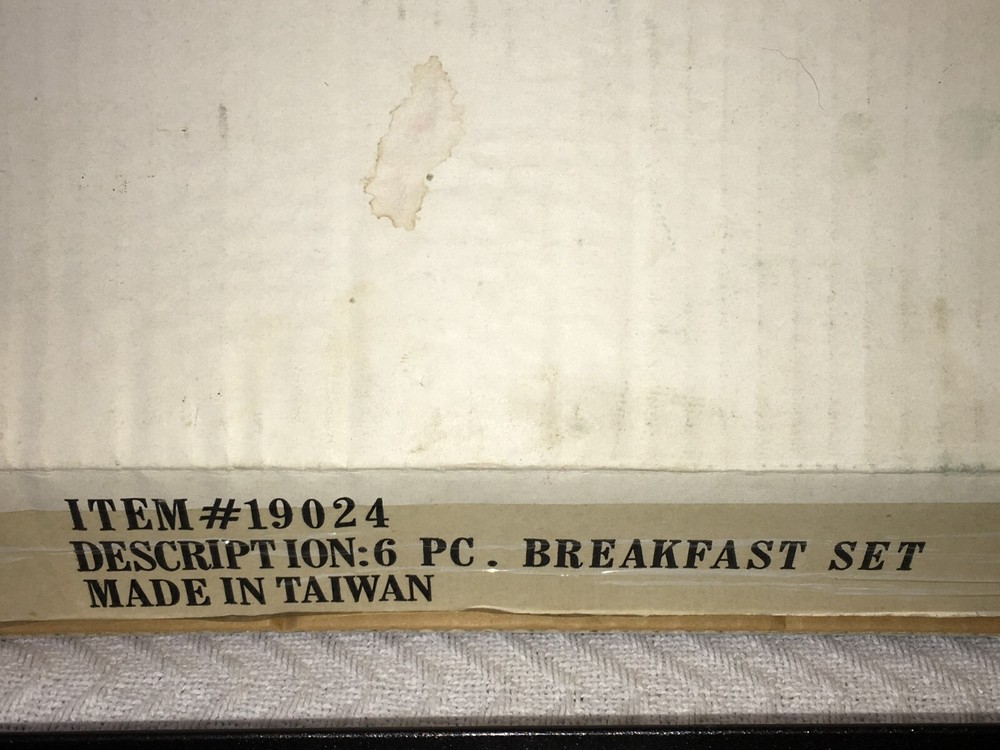 New Open Box Black Griddle 6 pc Breakfast Set #19024
