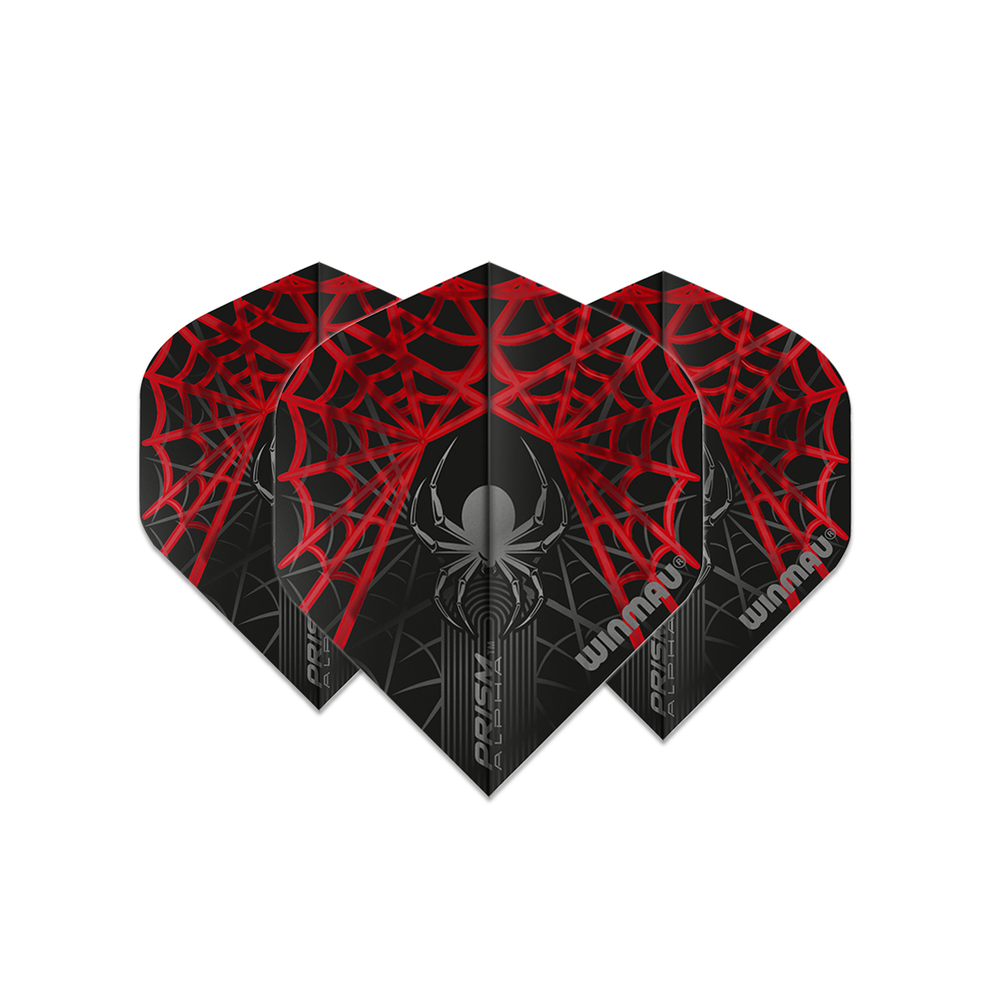 Winmau Prism Alpha Standard Dart Flight - Spider Web