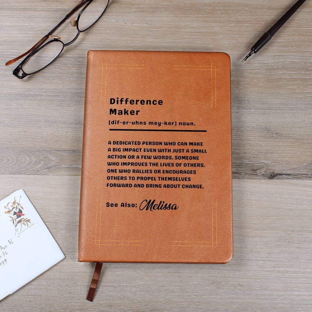 Difference Maker Personalized Journal Notebook Diary