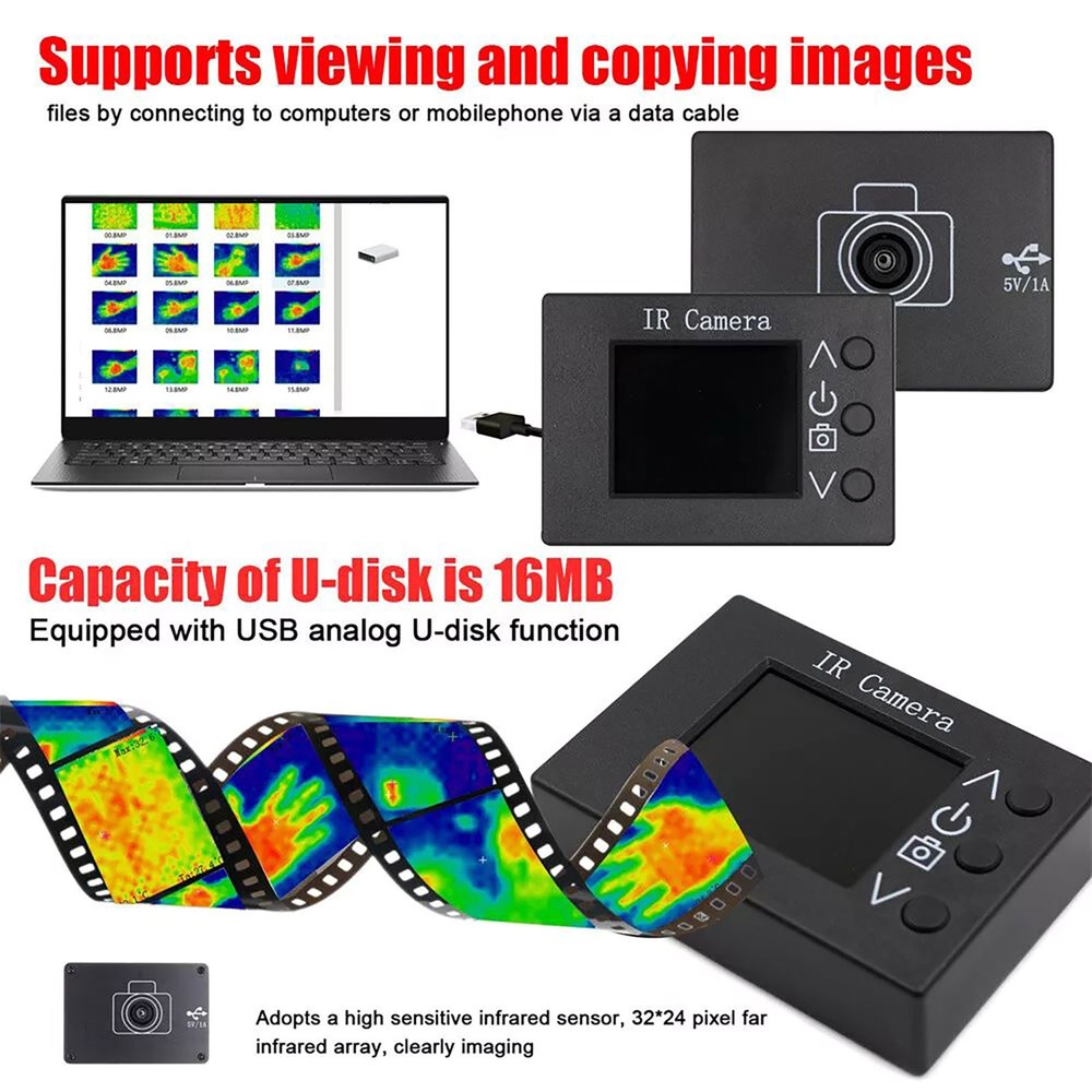 FR4epoxy outershell material Handheld Infrared Thermal Temperature Imager Camera