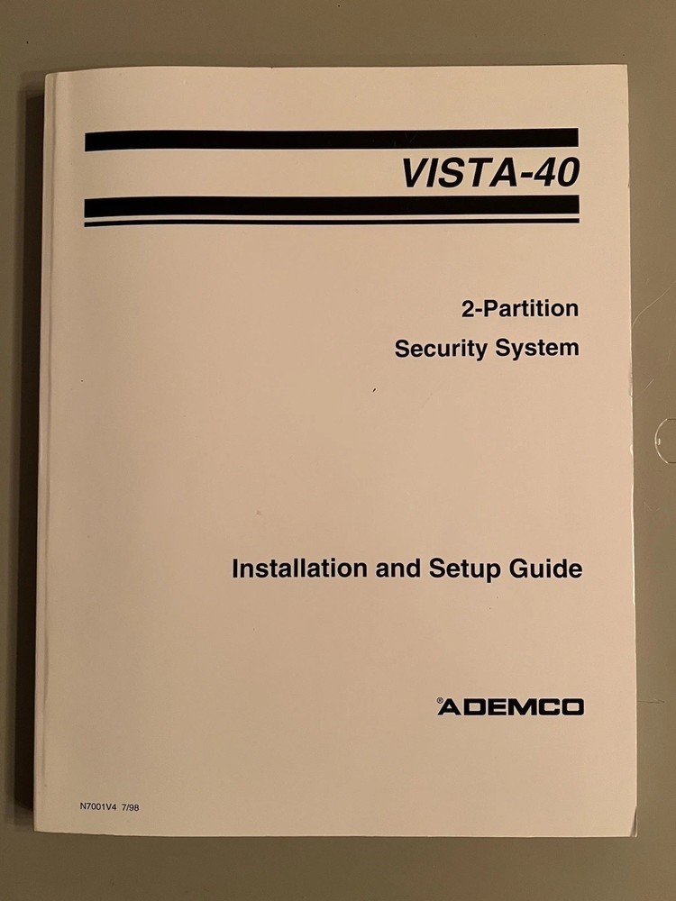ADEMCO Vista-40 2-Partition Security System Control Panel