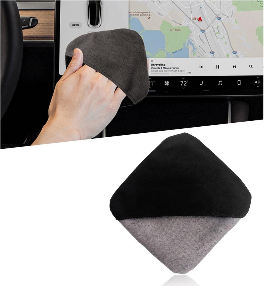 Car Screen Cleaner Microfiber Square Cloth Wipes Foldable Touch LCD Dashboard