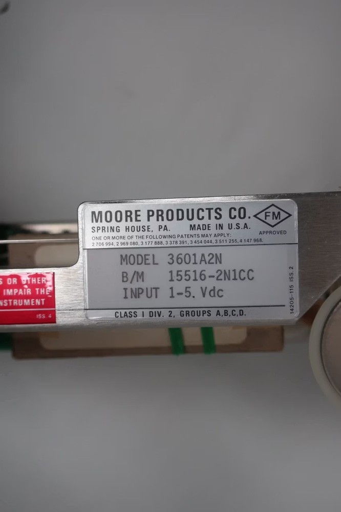 Moore 3601A2N Chart Recorder 1-5v-dc