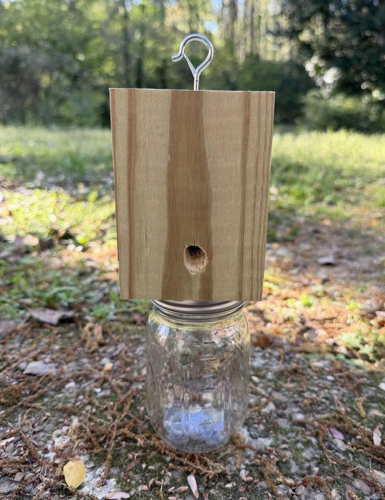 Handmade Carpenter Bee Trap With Safety Latch Hook