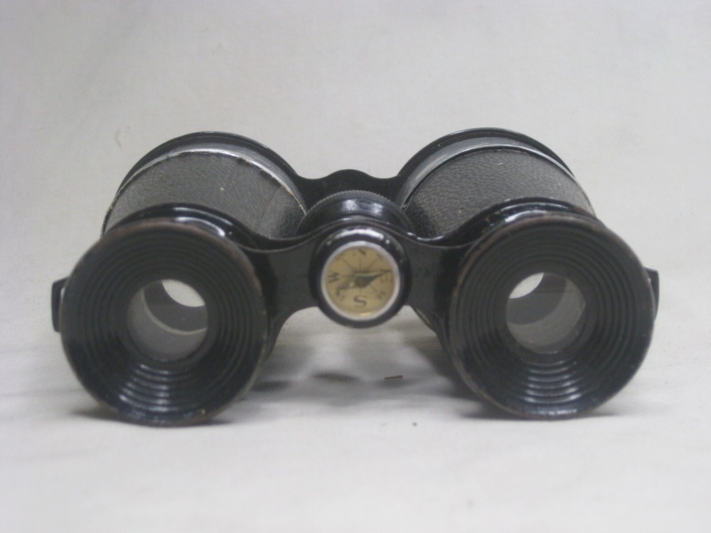 vintage binoculars binocular w/ built in dry compass