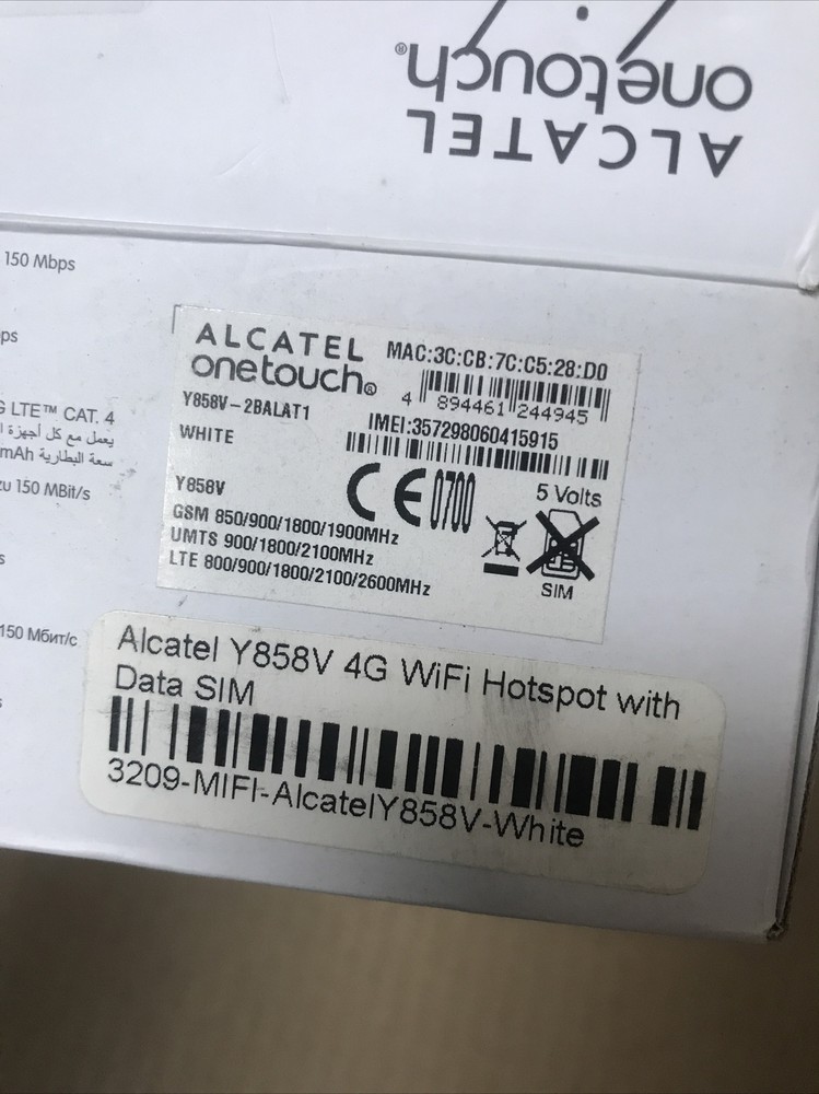 alcatel onetouch link 4g lte mobile hotspot UNTESTED AS-IS