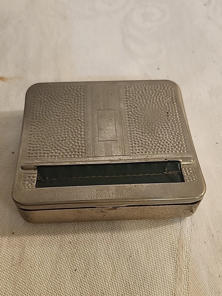 Vintage Rapid Silver Cigarette Rolling/ Cigarette Case