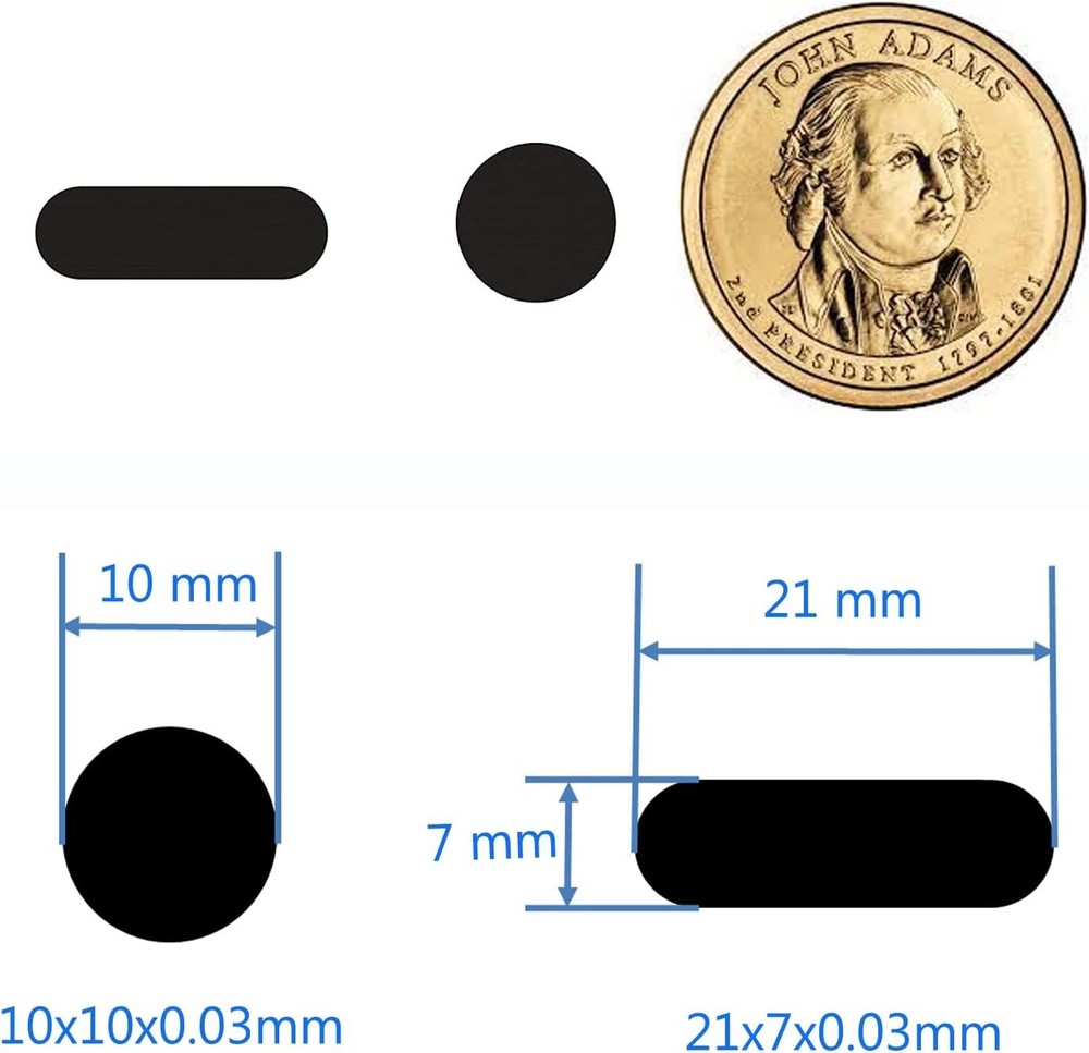 Universal Webcam Covers - Privacy Protection Accessory, No Residue Application,